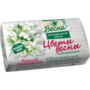 Туалетное мыло Весна подснежник 90гр