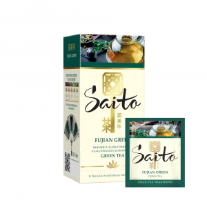 Чай зеленый Saito Fusjian green 25 пак.