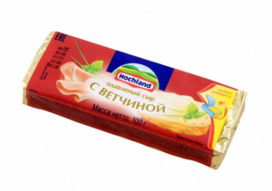 Сыр плавленый с ветчиной Хохланд 100г