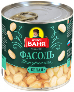 Фасоль белая натуральная Дядя Ваня 400г
