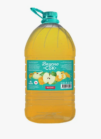 Напиток яблочный Вкусно Сок ПЭТ 5л     018172