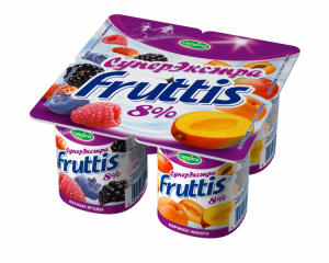 Йогурт Фруттис абрикос, манго 8% 115г