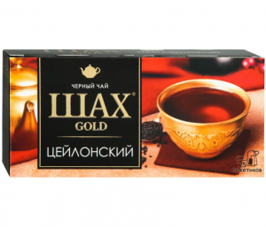 Черный чай Шах Цейлон 25 пак