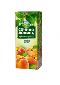 Нектар Сочная долина персик/яблоко 0,2л