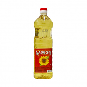 Масло подсолнечное рафин/дезодорированное ВЛАДОВСКОЕ 1л