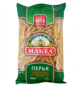 Макароны перья Макфа 400г