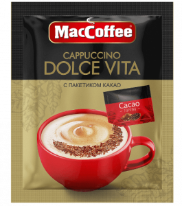 МакКофе Капучино Дольче вита с какао 24г