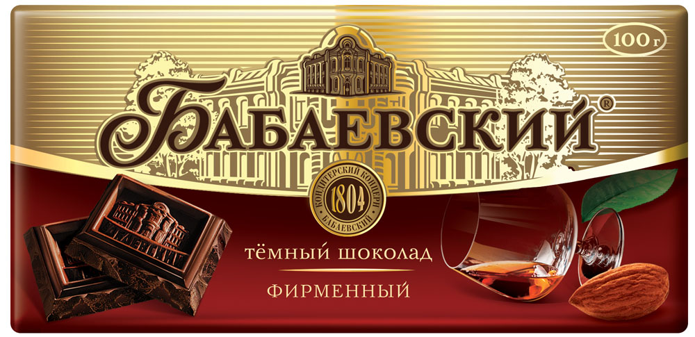 Шоколад Бабаевский темный фирменный 90г