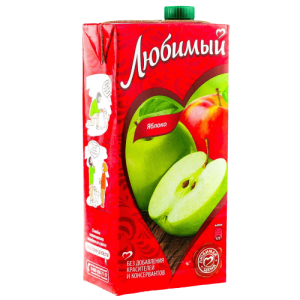 Напиток сокосодержащий Любимый Яблоко 0,95л