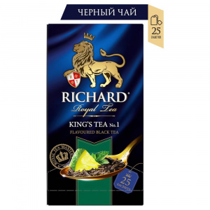 Чай Ричард черный King's tea №1, 25 пак.