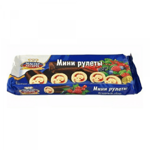 Мини рулеты ягодный сбор  Мастер десерта 175г 