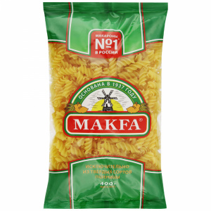 Макароны спирали Макфа 400г