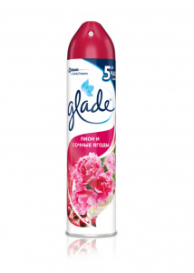 Освежитель воздуха "Glade" пион и сочные ягоды, 300мл