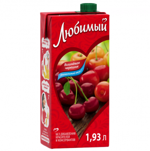 Напиток сокосодержащий Любимый Яблоко,Вишня,Черешня 1,93л.