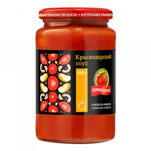 Томатный соус Краснодарский ТМ Помидорка 490г.