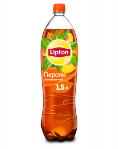 Чай холодный черный Персик Липтон 1,5л