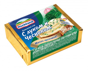Сыр плавленый лук и чеснок Хохланд 50г