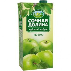 Нектар Сочная Долина яблоко 1,93л