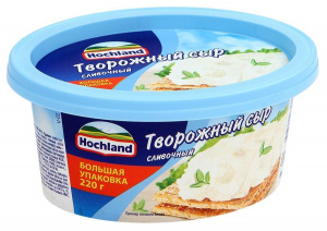 Сыр творожный сливочный Хохланд 60% 220г