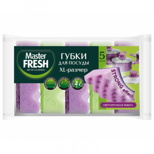 Губки для мытья посуды Мастер Фреш 5 шт