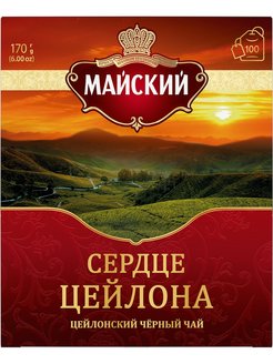 Чай Майский Сердце Цейлона 100 пак.