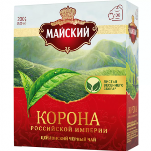Чай Майский отборный Корона Российской Империи 100 пакетов