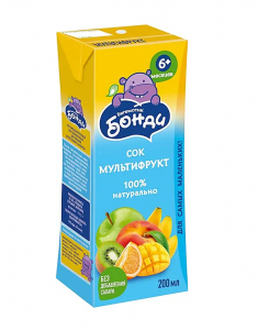 Сок Бонди мультифрукт 0,2л