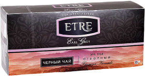 Чай ETRE черный  бергамот цейлонский 25 пак.