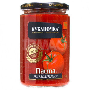 Томатная паста Кубаночка 750г