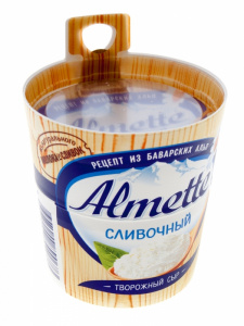 Сыр творожный сливочный Альметте 60% 150г