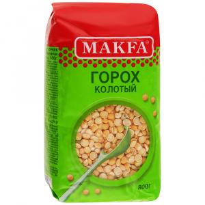 Горох колотый шлифованный Maкфа 800г