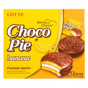 Печенье Чоко пай Lotte банан 12шт. 336г 