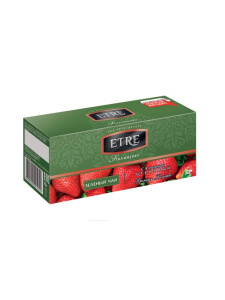 Чай ETRE зеленый с ароматом клубники 25 пак.