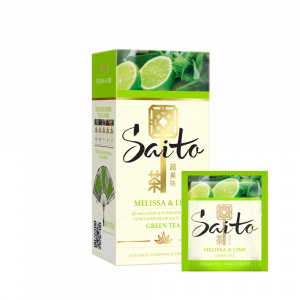 Чай зеленый Saito Melissa Lime 25 пак.