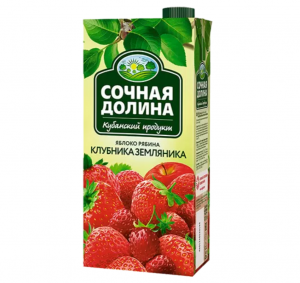 Сок Сочная Долина 0,95л из яблок,рябины,клуб.и земл.