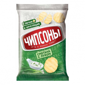 Чипсы Чипсоны картофельные Сметана и лук 40г