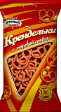 Соломка фигурная “Крендельки” с солью, ШТУРВАЛ, 100г